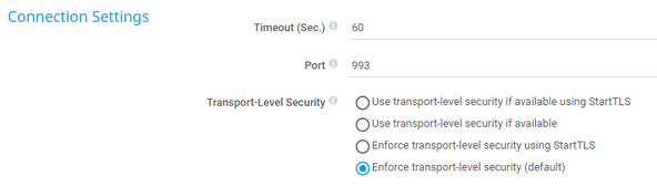 Connection Settings